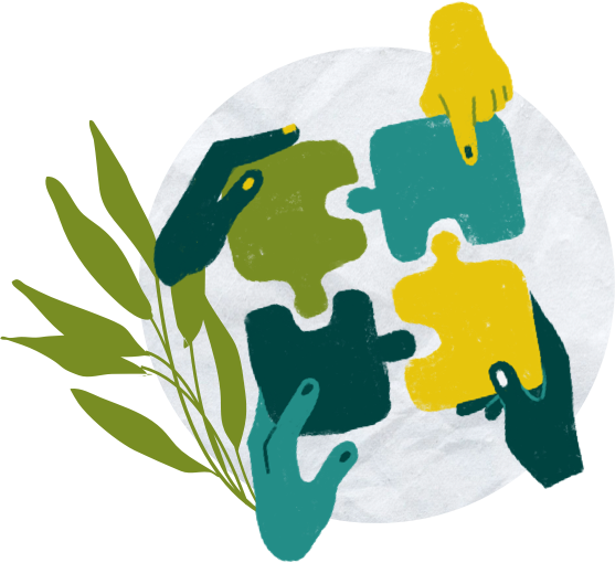 A graphic representing community