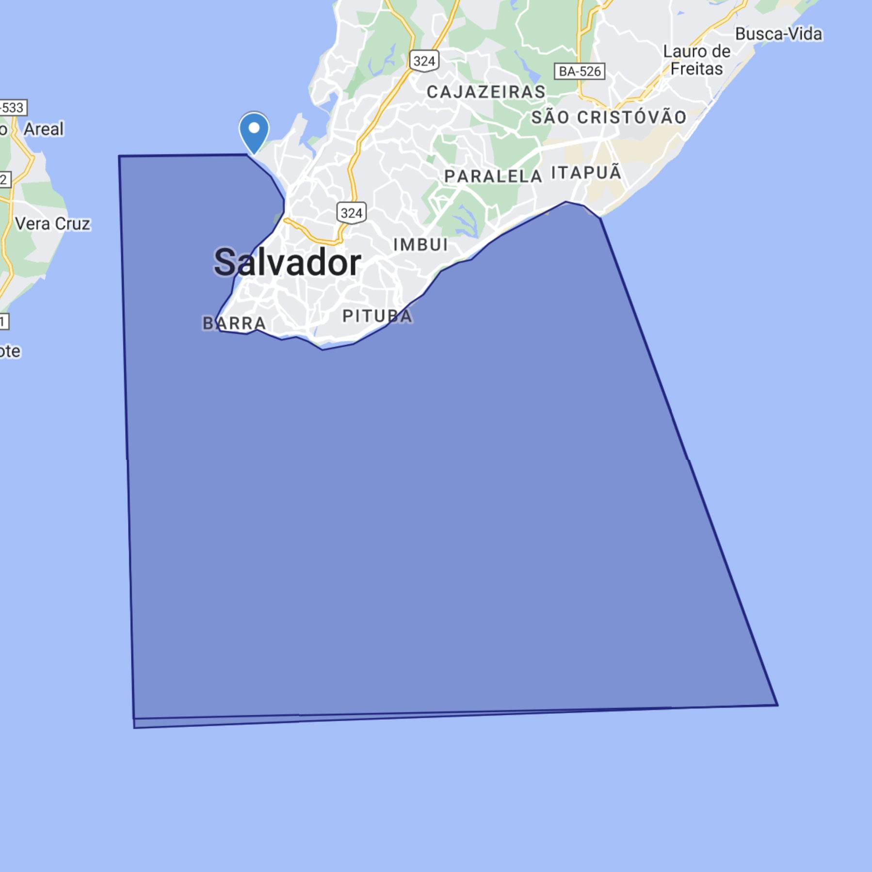 Salvador Candidate WHS map